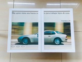PORSCHE 944 s2 PUBLICIDAD ANTIGUA CUADRO CARTEL