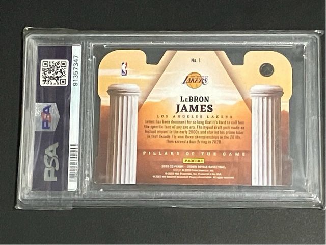 2022 PANINI LeBRON JAMES PILLARS OF THE GAME /99