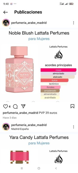 Perfumes árabes