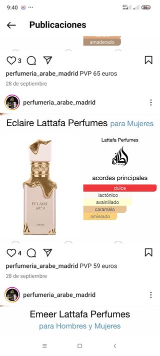 Perfumes árabes