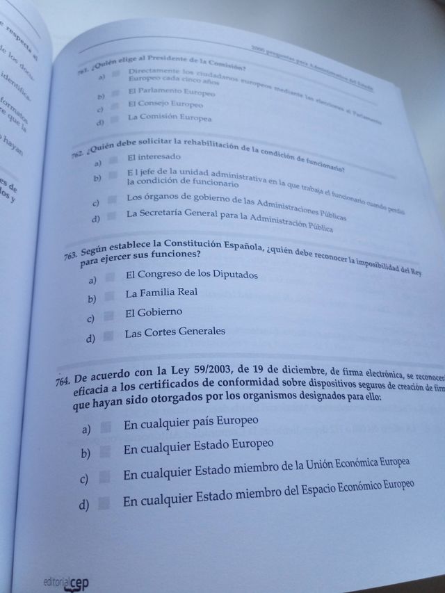 Oposiciones Administrativo del Estado