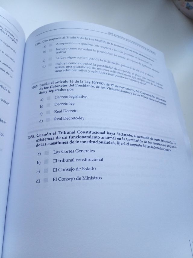 Oposiciones Administrativo del Estado
