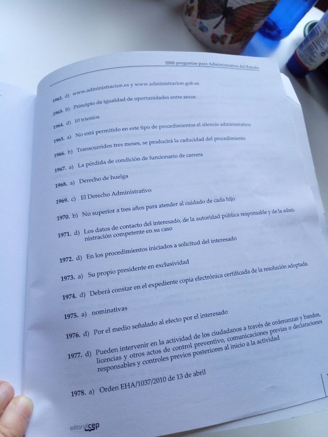 Oposiciones Administrativo del Estado