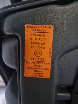 Silla coche bebé grupos 1-2-3