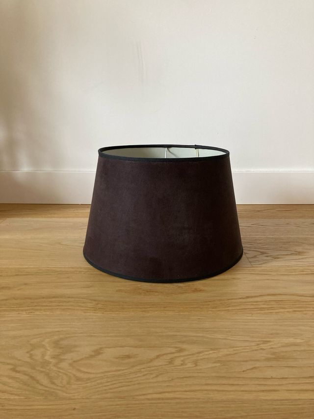 Pantalla lámpara negra