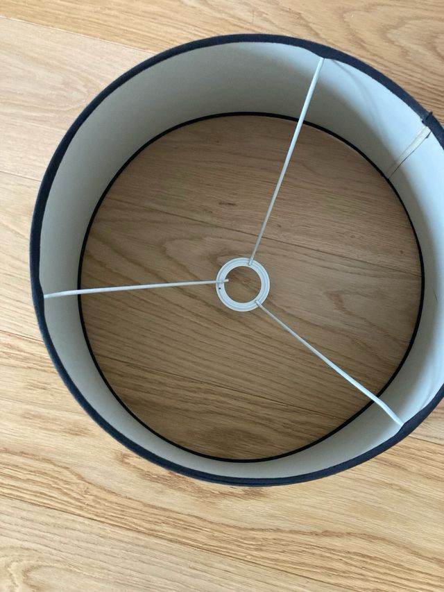 Pantalla lámpara negra