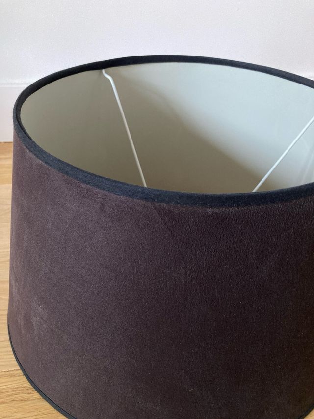 Pantalla lámpara negra