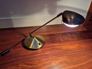 LÁMPARA SOBREMESA FLEXO METAL DORADO