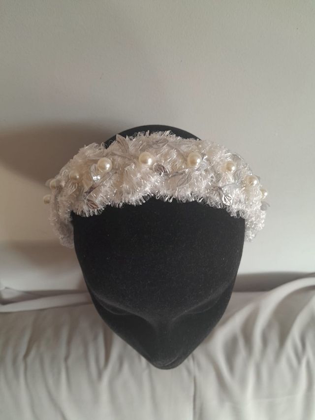 Diadema ancha niña, comunión, fiesta, evento