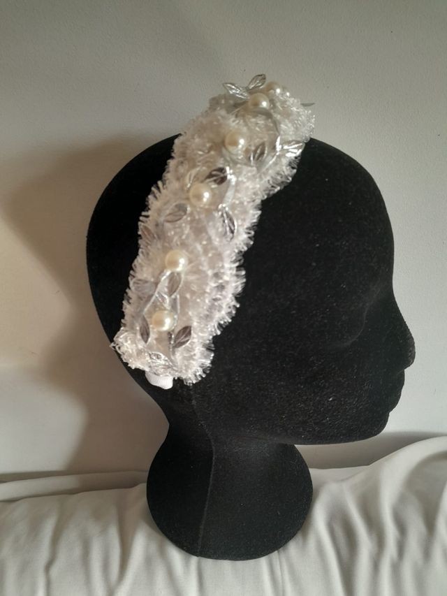 Diadema ancha niña, comunión, fiesta, evento