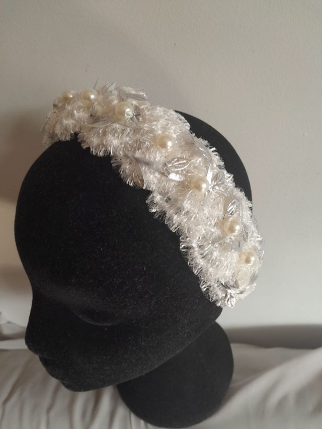 Diadema ancha niña, comunión, fiesta, evento