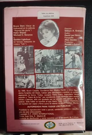 Harry Tracy, el último forajido VHS