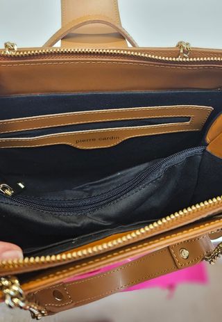 NUEVO Bolso Pierre Cardin de Piel