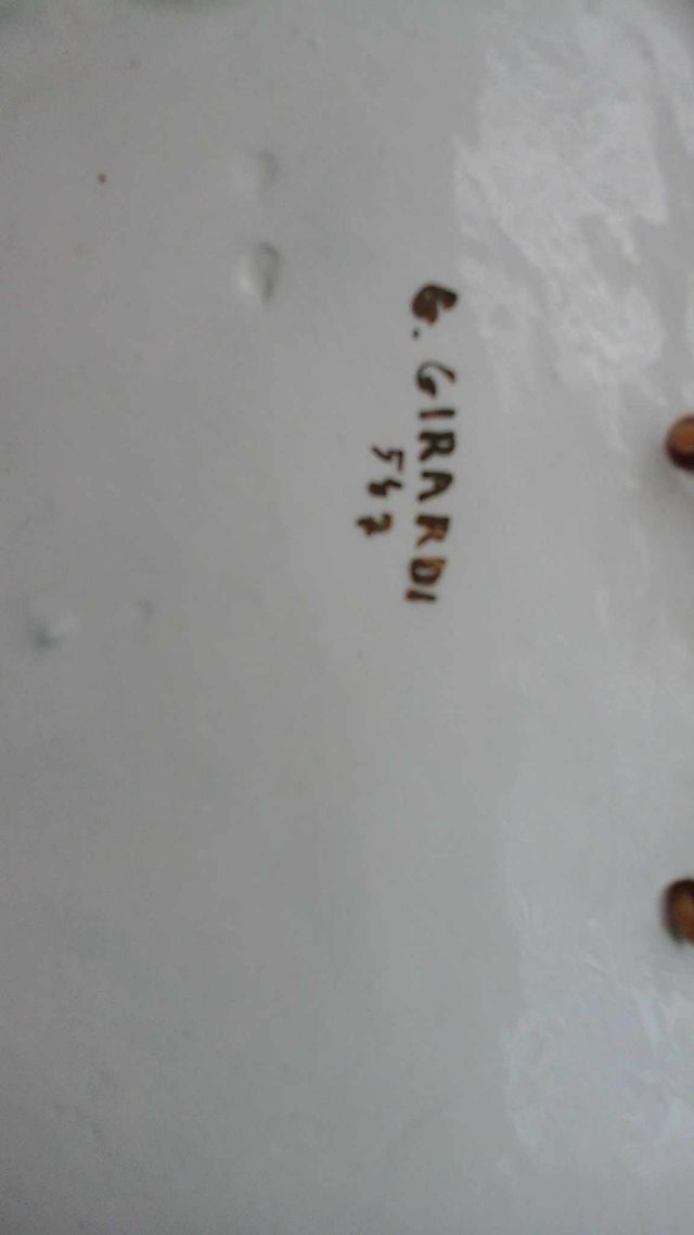 Antico Potafiori da muro firmato G.Girardi