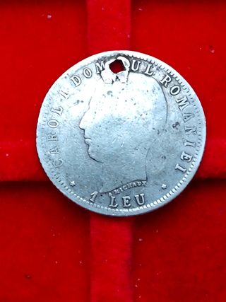 Romania 1 Leu 1906 argento + Lotto 14 antiche rare