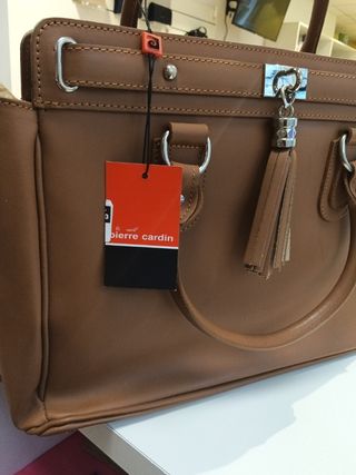 NUEVO Bolso Pierre Cardin de Piel