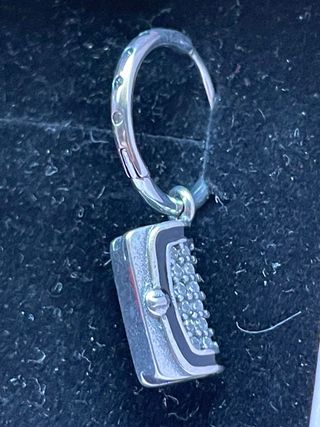 Pendientes plata pintalabios y bolso 