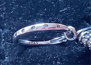 Pendientes plata pintalabios y bolso 