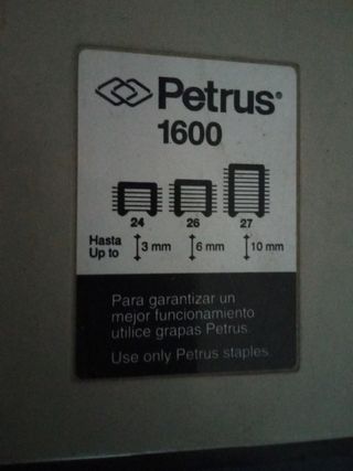 Grapadora de Grueso Pertrus modelo 1600
