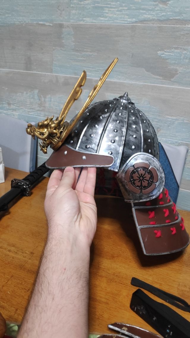 Armadura samura cuero para larp, cosplay