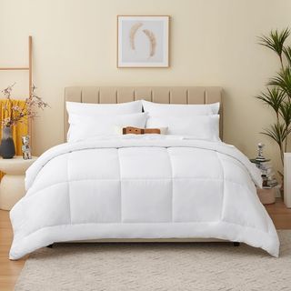 5 piezas de cama 190 tamaño king color blanco