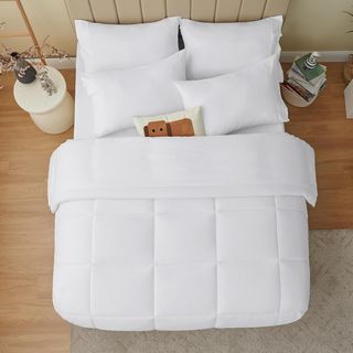 5 piezas de cama 190 tamaño king color blanco