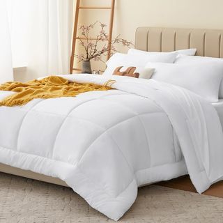 5 piezas de cama 190 tamaño king color blanco