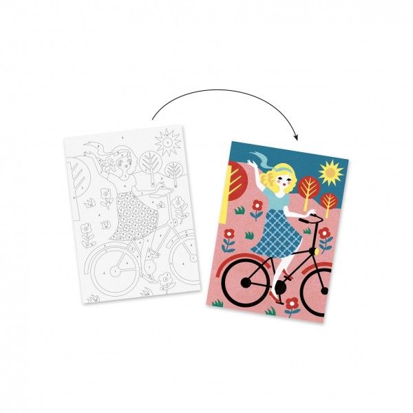 Manualidad para pintar con arenas Djeco nuevo