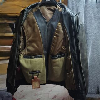 CAZADORA CUERO HOMBRE 