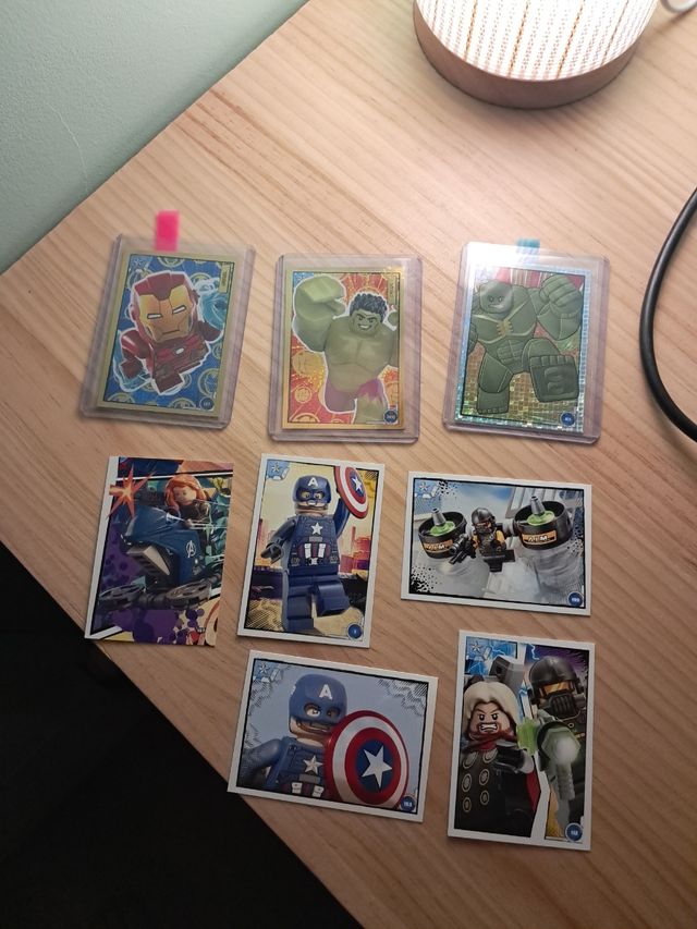 Pack cartas lego vengadores