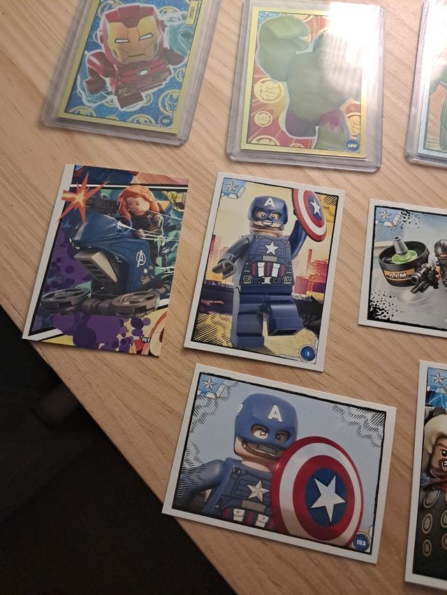 Pack cartas lego vengadores