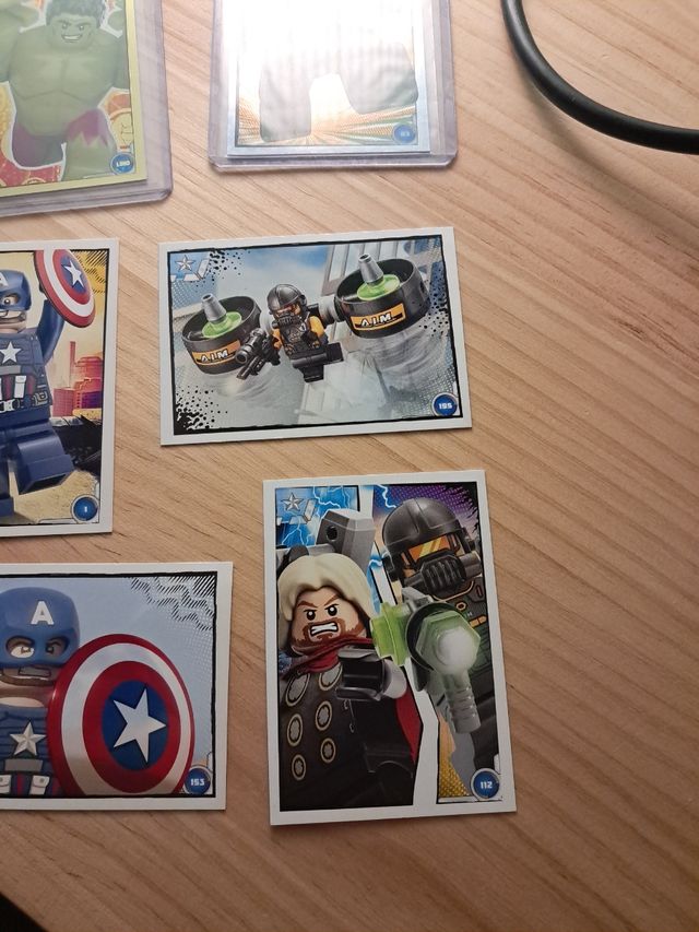 Pack cartas lego vengadores