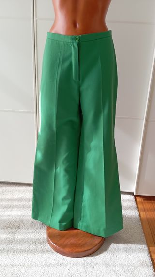 Pantalón vintage verde.