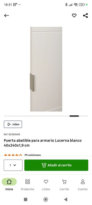 Urge Armario Spaceo Leroy desmontado