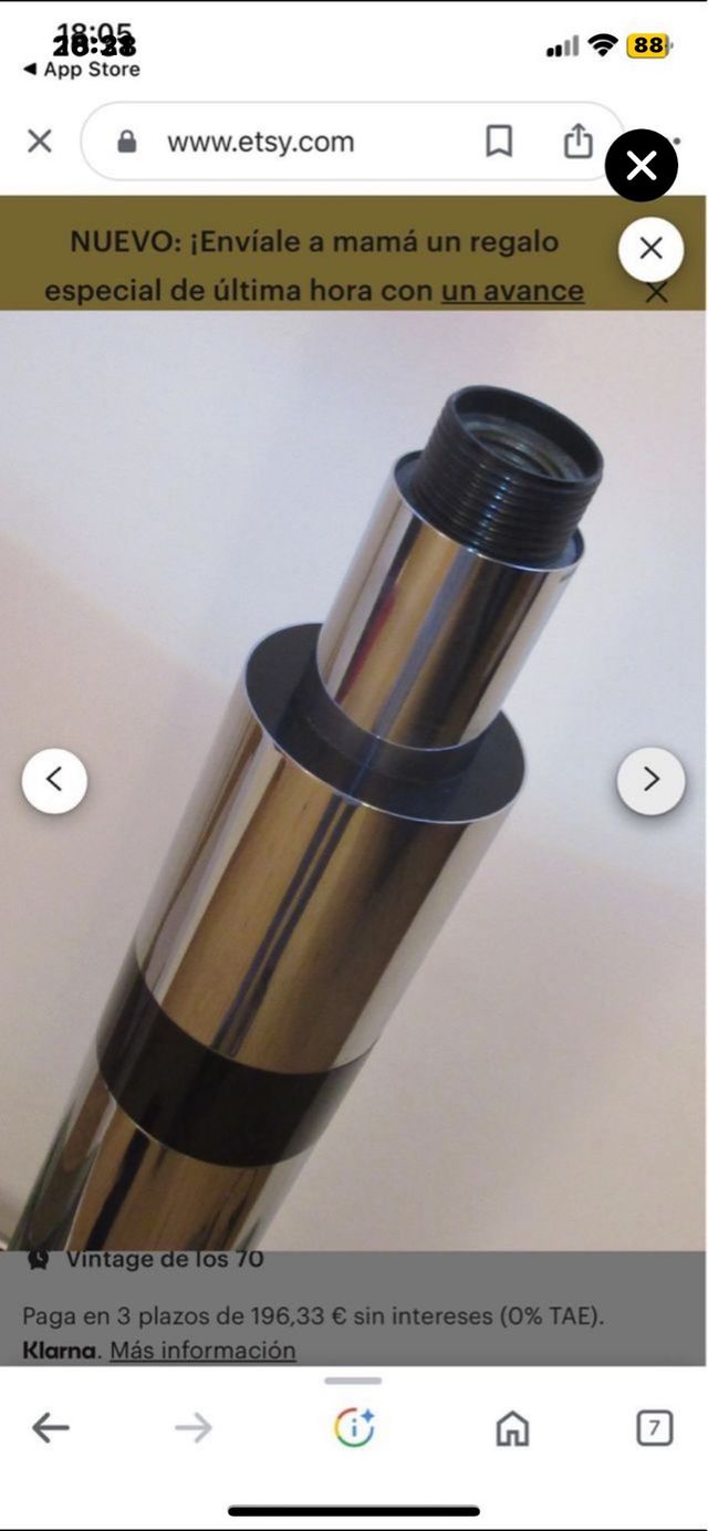 Lampara diseño años 70