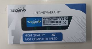 Memoria RAM 8GB (2 x 4GB) PC3-10600S SODIMM 1333