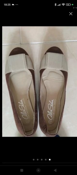 6 pares de manoletinas talla 37