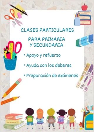 Clases particulares primaria y ESO 