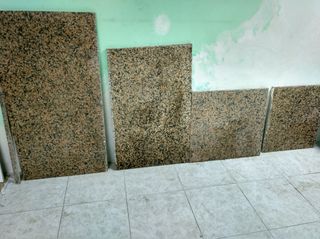 Mármoles cocina  fregadero inox