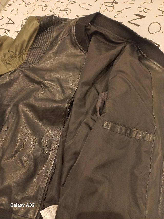 Cazadora cuero imitacion