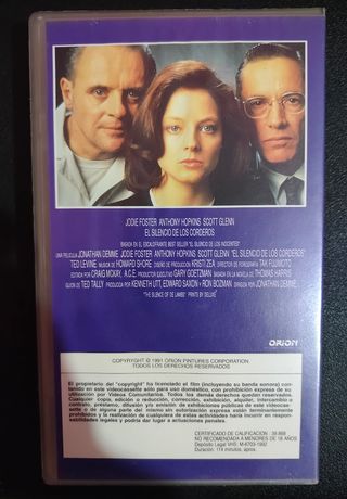 El silencio de los corderos VHS 