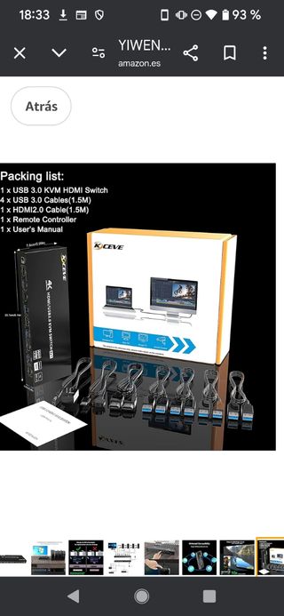 Switch kvm 2-4 monitores