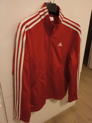 CHÁNDAL ADIDAS ROJA TALLA S