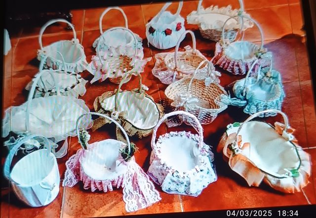 Liquidación Cestas boda petalos