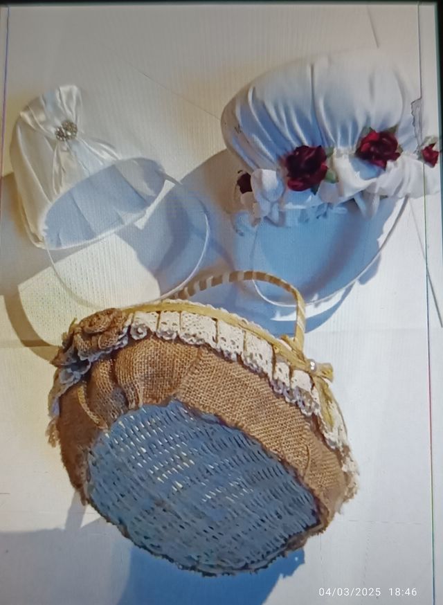 Liquidación Cestas boda petalos