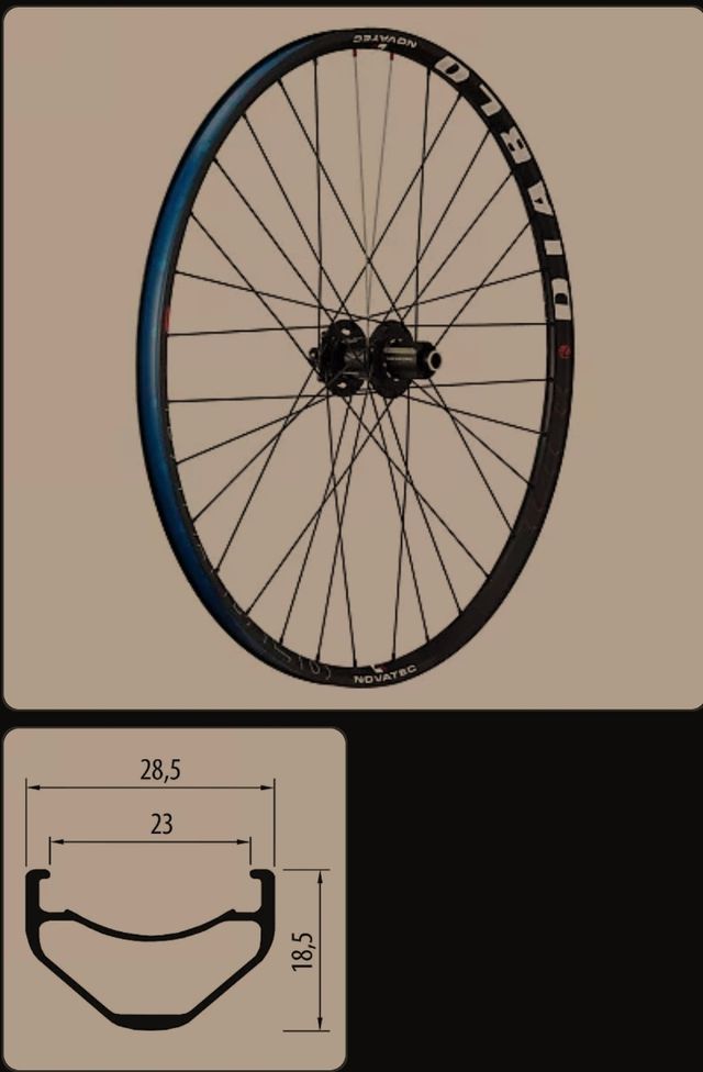 Ruedas 27'5 NOVATEC DIABLO. 11 velocidades (HG)