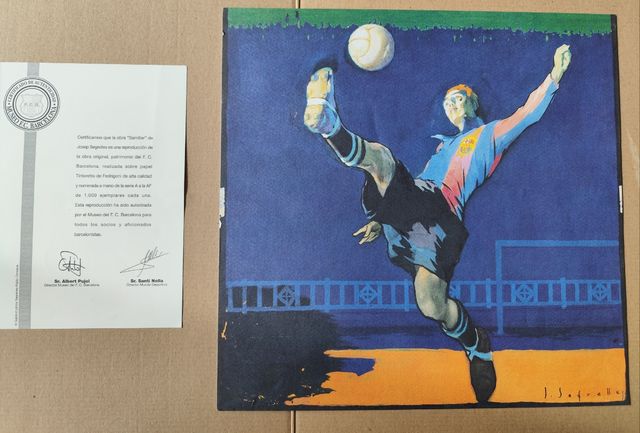 Litografía Barça Museo FC Barcelona