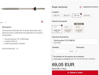 Cinceles TE-YX SDS Max Hilti