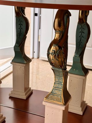 Recibidor de madera para entrada