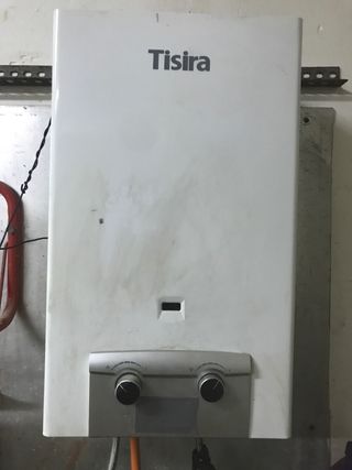Calentador gas butano automatico